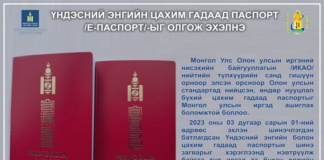ЭНГИЙН ЦАХИМ ГАДААД ПАСПОРТЫГ ОЛГОЖ ЭХЭЛЖЭЭ